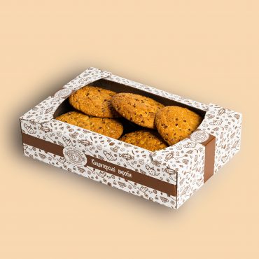 Печиво “Американо з насінням льону, соняшнику та кунжуту” ТМ Богуславна