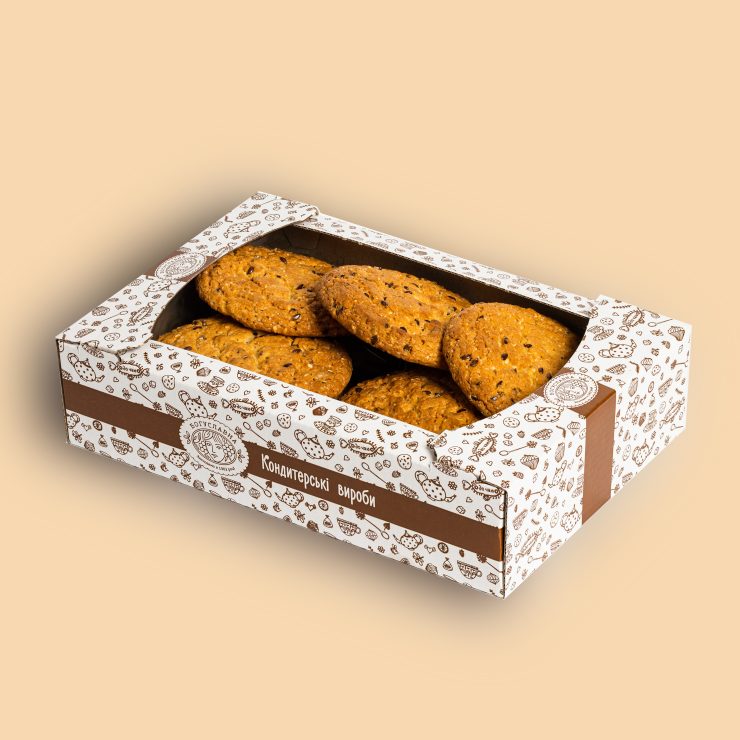 Americano cookies with flax, sunflower and sesame seeds TM Boguslavna