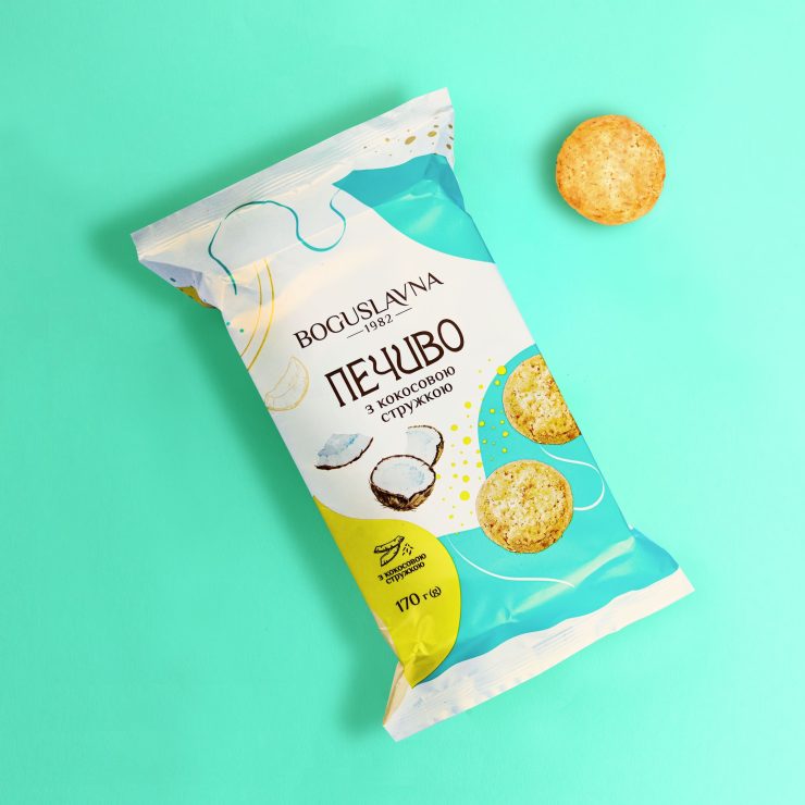Печиво здобне з кокосовою стружкою  ТМ Богуславна