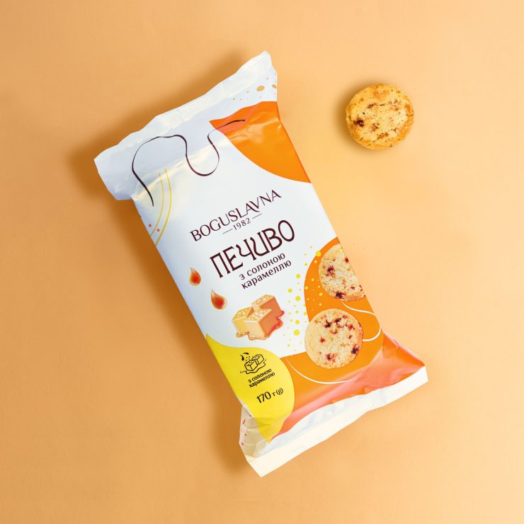 Печиво здобне з солоною карамеллю ТМ Богуславна