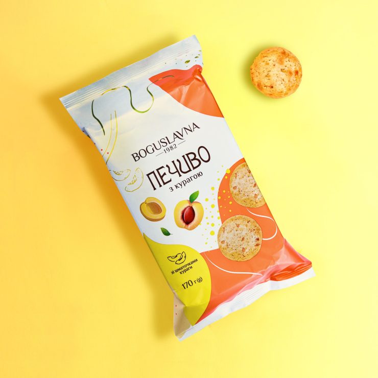 Печиво здобне з курагою ТМ Богуславна